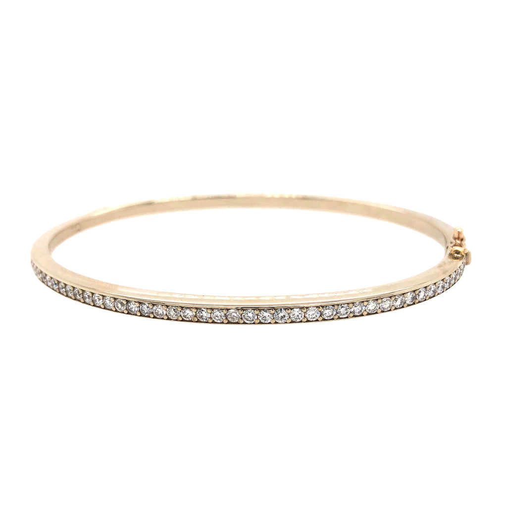 Diamond Pave Oval Bangle