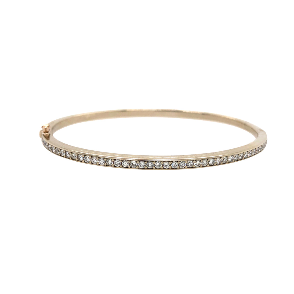 Diamond Pave Oval Bangle