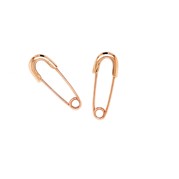 Safety Pin 14-karat gold earring