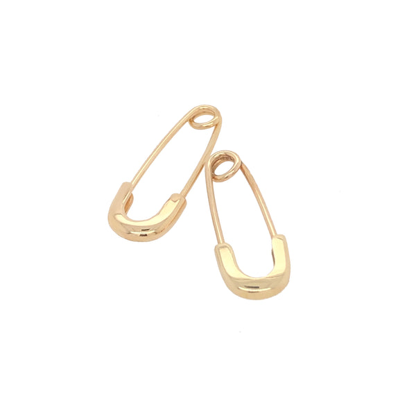 Safety Pin 14-karat gold earring