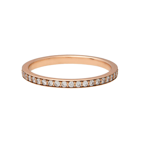 Diamond & Gold Pave Eternity Thumb Ring