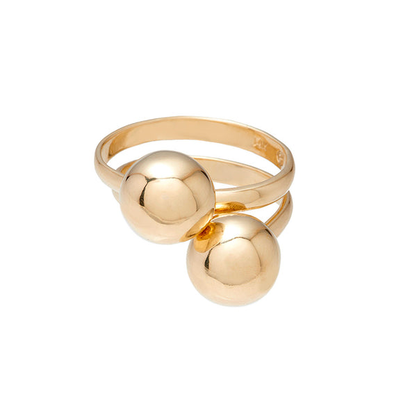 Double Wrap Sphere Ring